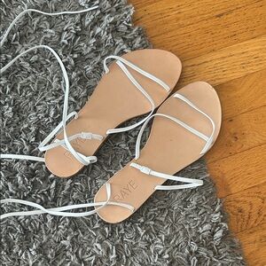 Raye Women's White Strappy Sandals Size 6